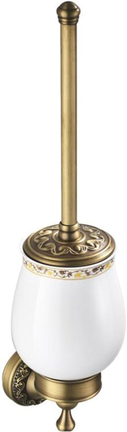 PEONYBATH Antique Bronze Toiletd Brush with Holder