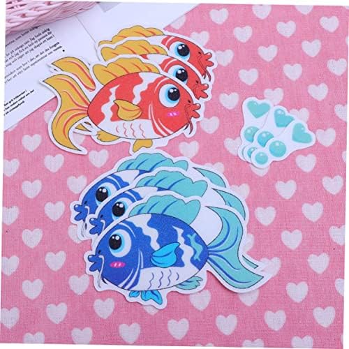 PRETYZOOM 6pcs Fish Design Anti Slip Bathtub Stickers