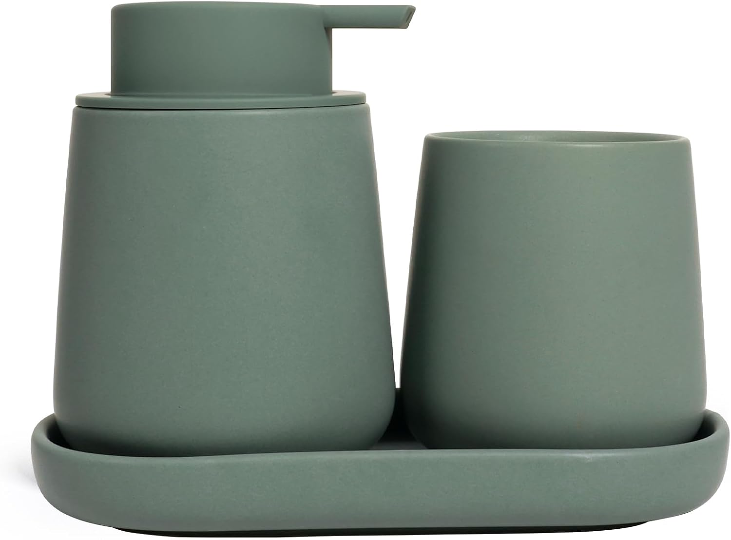 Matte Green Set of 3
