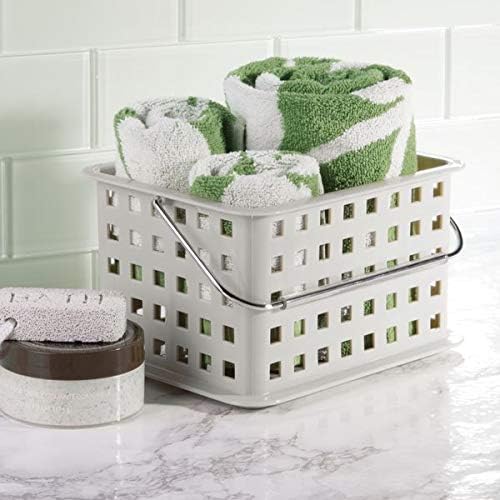 iDesign i-Handle Shower Caddy with Light Gray Made in USA
