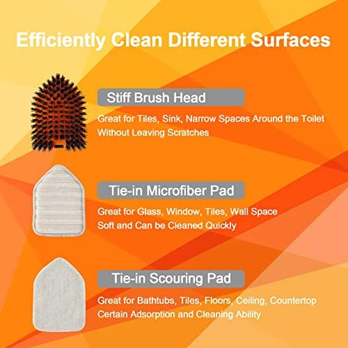 Scrub Brush with 56 Long Handle Multifunctional Tile and Tub Scrubber