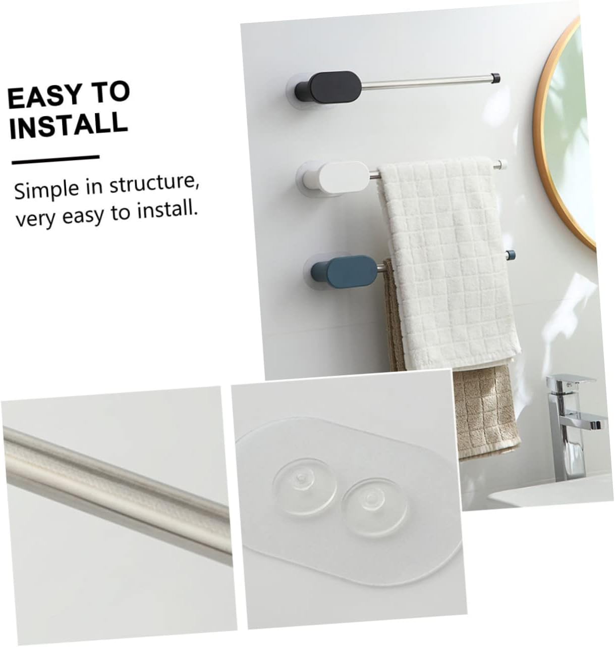 Elegant Space-Saving Towel Rack