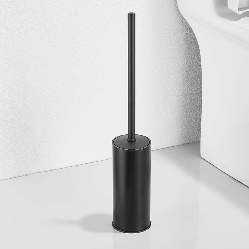 Freestanding Toilet Brush Holder 304 Stainless Steel Matte Black