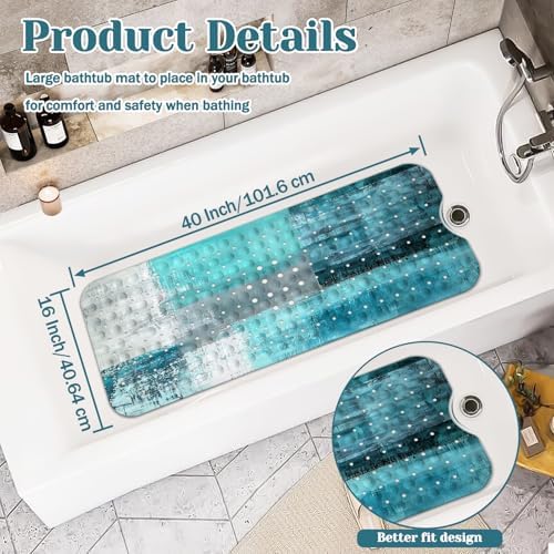 Premium Non-Slip bathtub mat for turkish abstract design