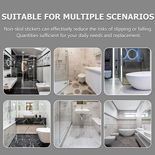 1 Set Non-Slip Bathtub Stickers Star Shape Safety Decals for Bathroom
