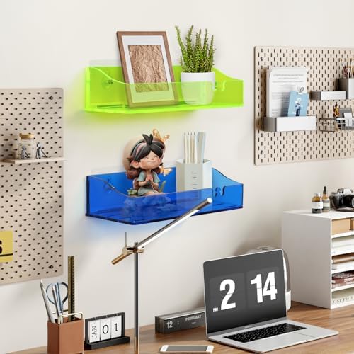 Blind Box 3-Piece Acrylic Shower Shelves