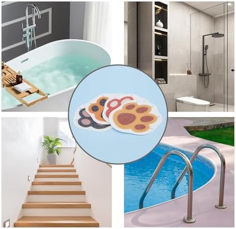 12PCS Cats Claw Non-Slip Bathtub Stickers