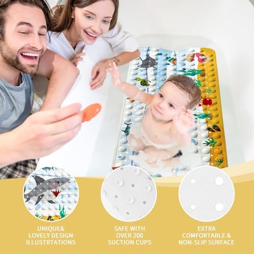 Perfect for Safety and Fun Kids Bath Mat