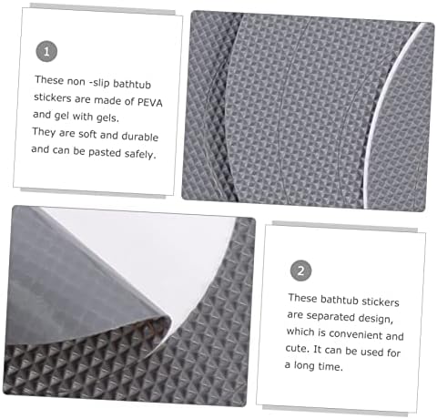 20 Sheets Non-Slip Safety Decals for Showers and Bathtubs
