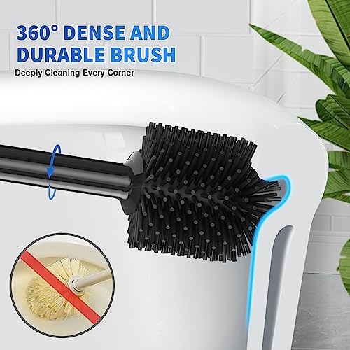 Toilet Plunger and Brush Set for Efficient 2-in-1 Cleaning