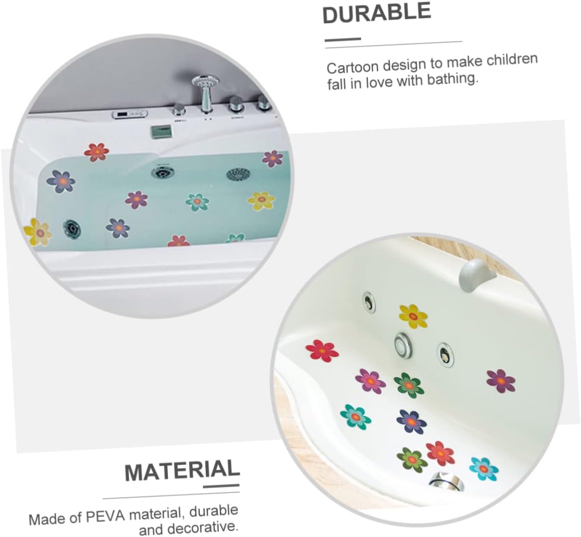 Slip-Resistant Daisy Bath Sticker for Safety