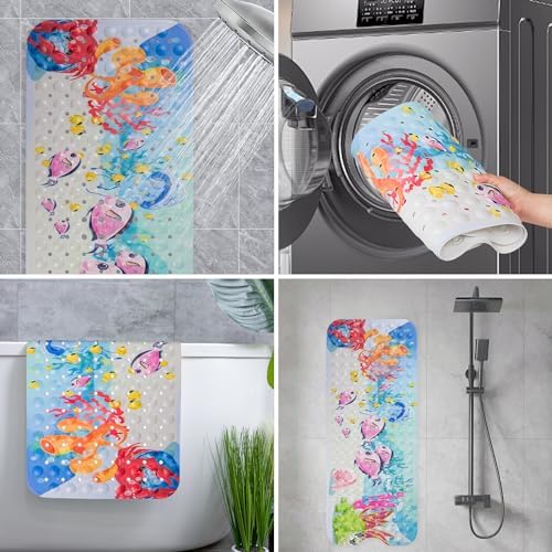 All Pride Baby Bath Mat with Suction Cups and Drain Holes
