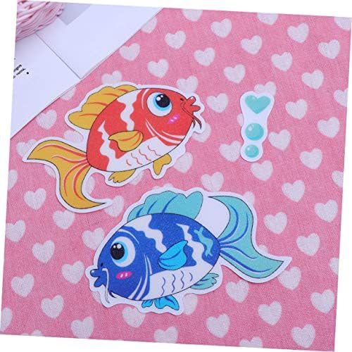 PRETYZOOM 6pcs Fish Design Anti Slip Bathtub Stickers