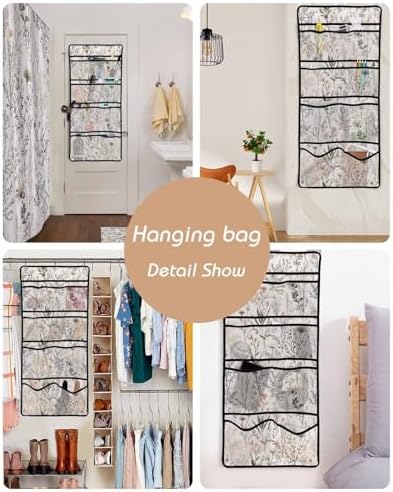 Shower Caddy Set with 10 Pockets for Organization and Style