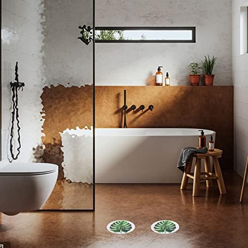 Zerodeko Non Slip Bathtub Decals Leaf Shape for Kids
