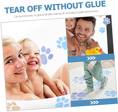 Alipis 20 Pcs Dog Paw Print Non-Slip Bathtub Stickers