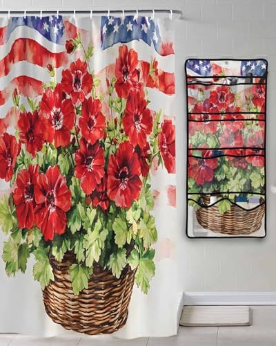 Elegant Independence Day Red Showers Organizer