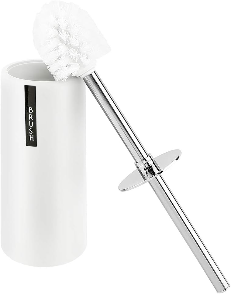 Gsycle Toilet Brush and Holder Set Stainless Steel Long Handle