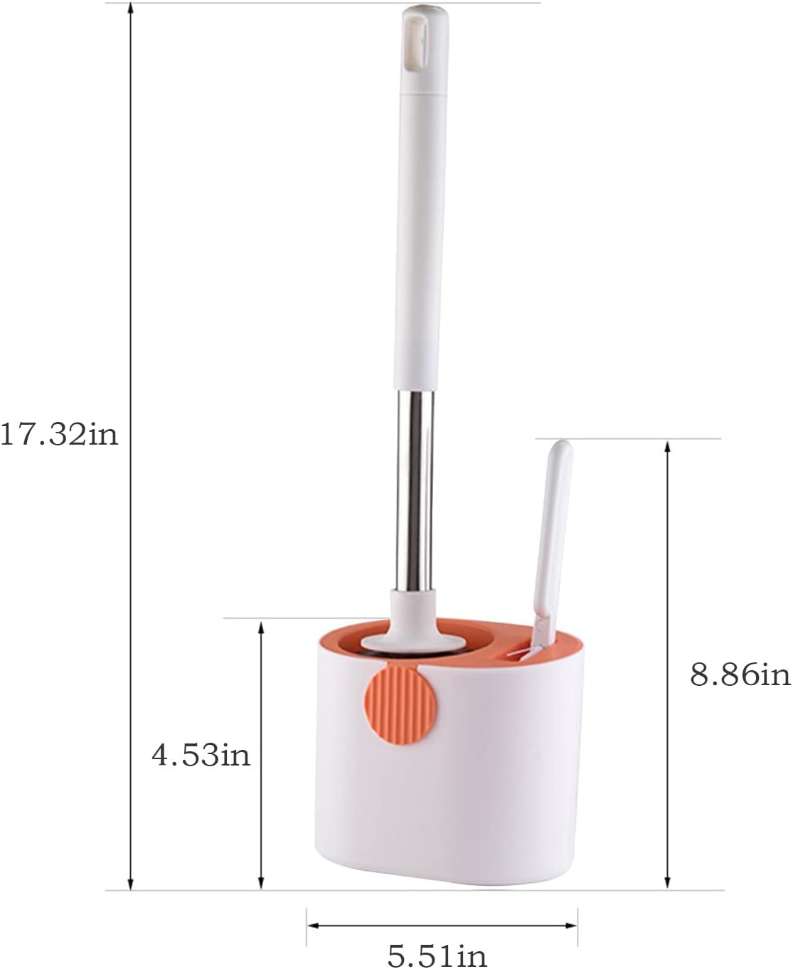 Flexible Silicone Toilet Brush Set