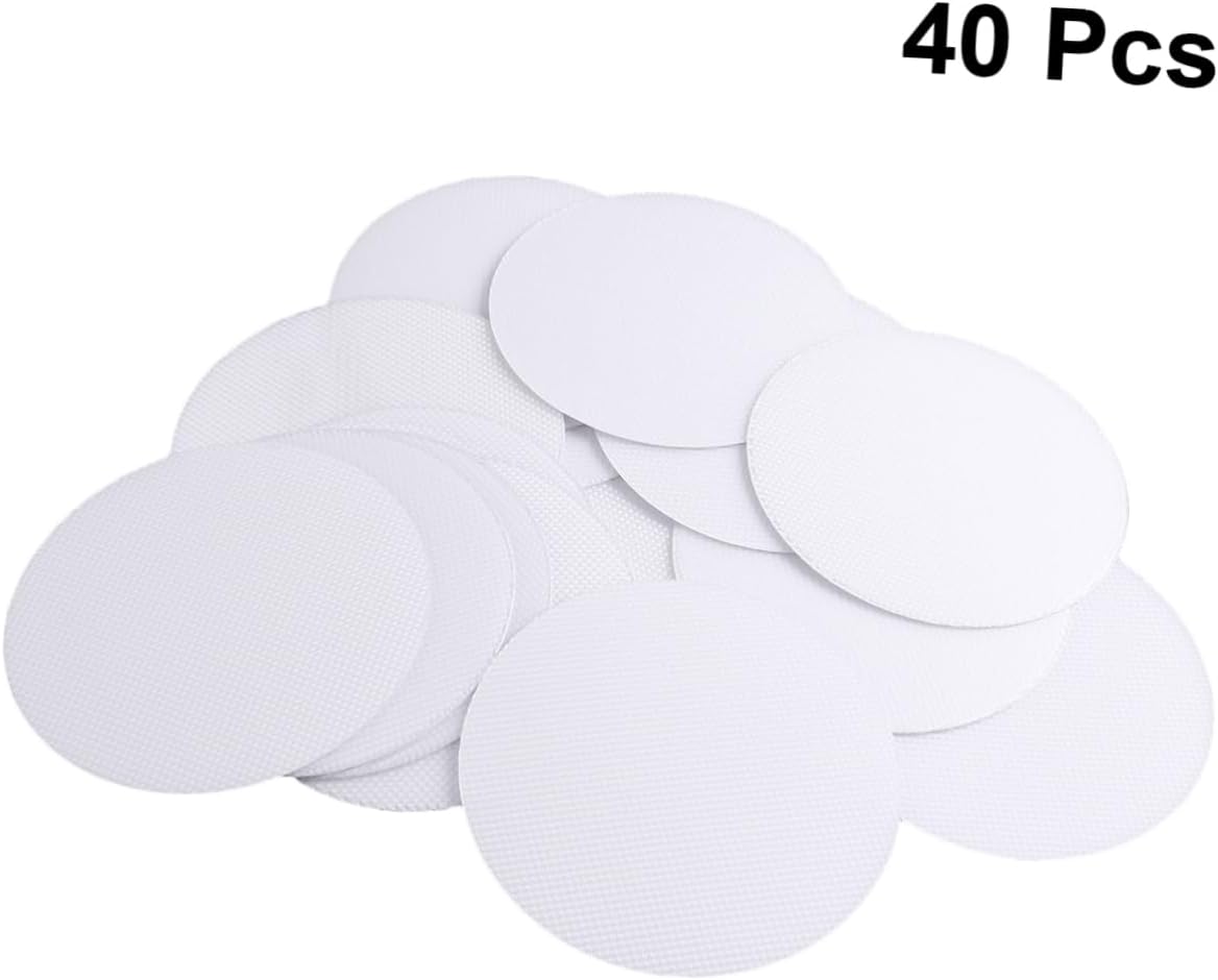 Bathroom Stickers Non-Slip Mats for Bathtub 40pcs Peva Round Mats