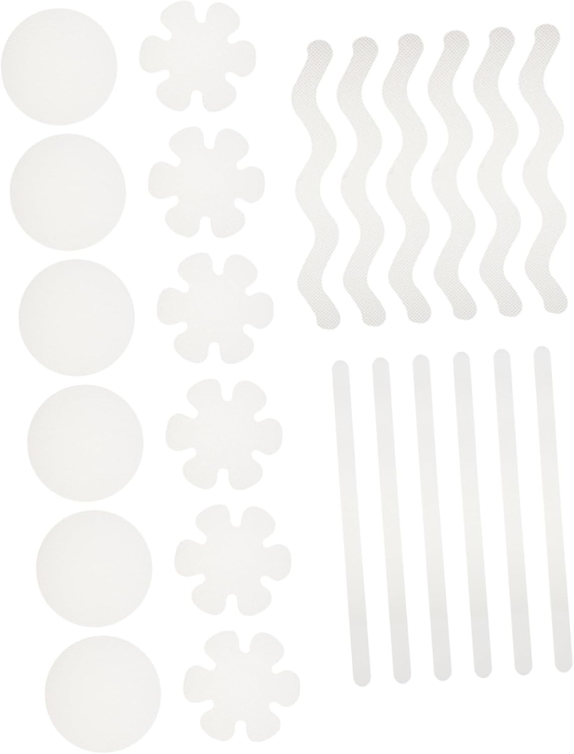24 non-slip bathtub strips anti-slip for safe bath time