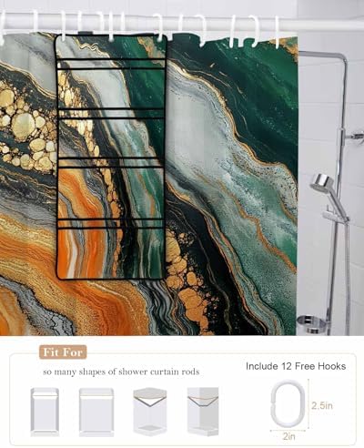 ZFUNCING - Quick Installation Waterproof Modern Shower Organizer for Bathrooms