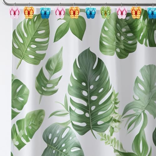 Whaline Summer Beach Flip Flop Shower Curtain Hooks