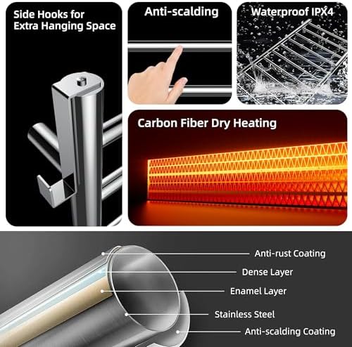 Stainless Steel Towel Warmer With Timer