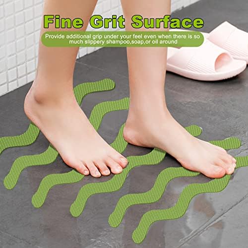 Ding Xi Bathroom Tub Anti-Slip Stickers 24 Pack Green