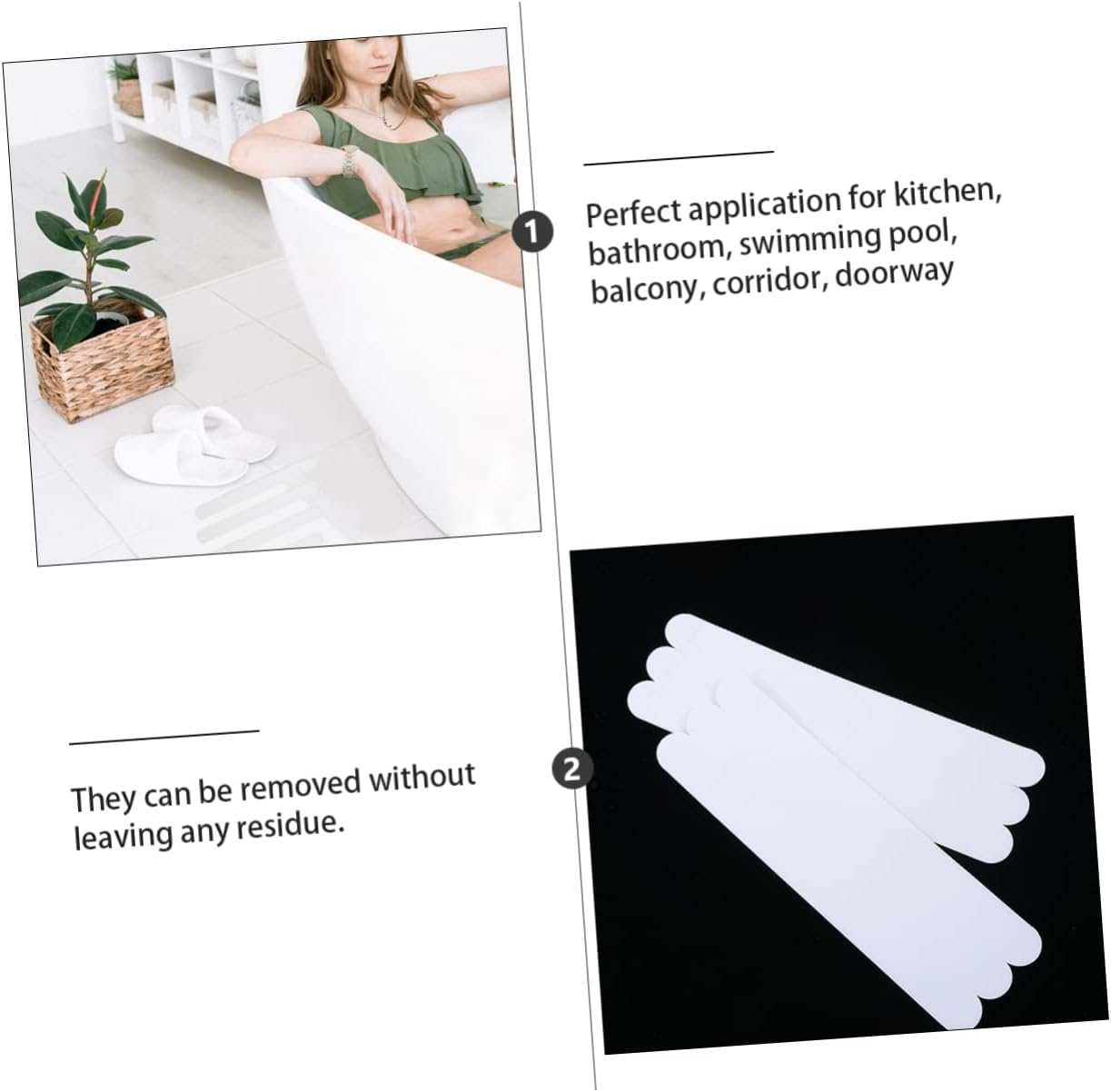 Safe Bath Sticker Set