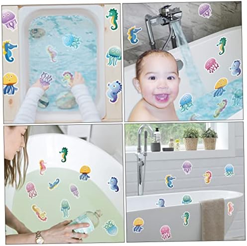 Ciieeo 10pcs Cartoon Bathtub Stickers for Bathroom Decoration
