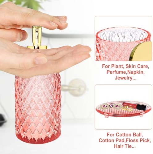 Haturi Pink Bathroom Accessories Set