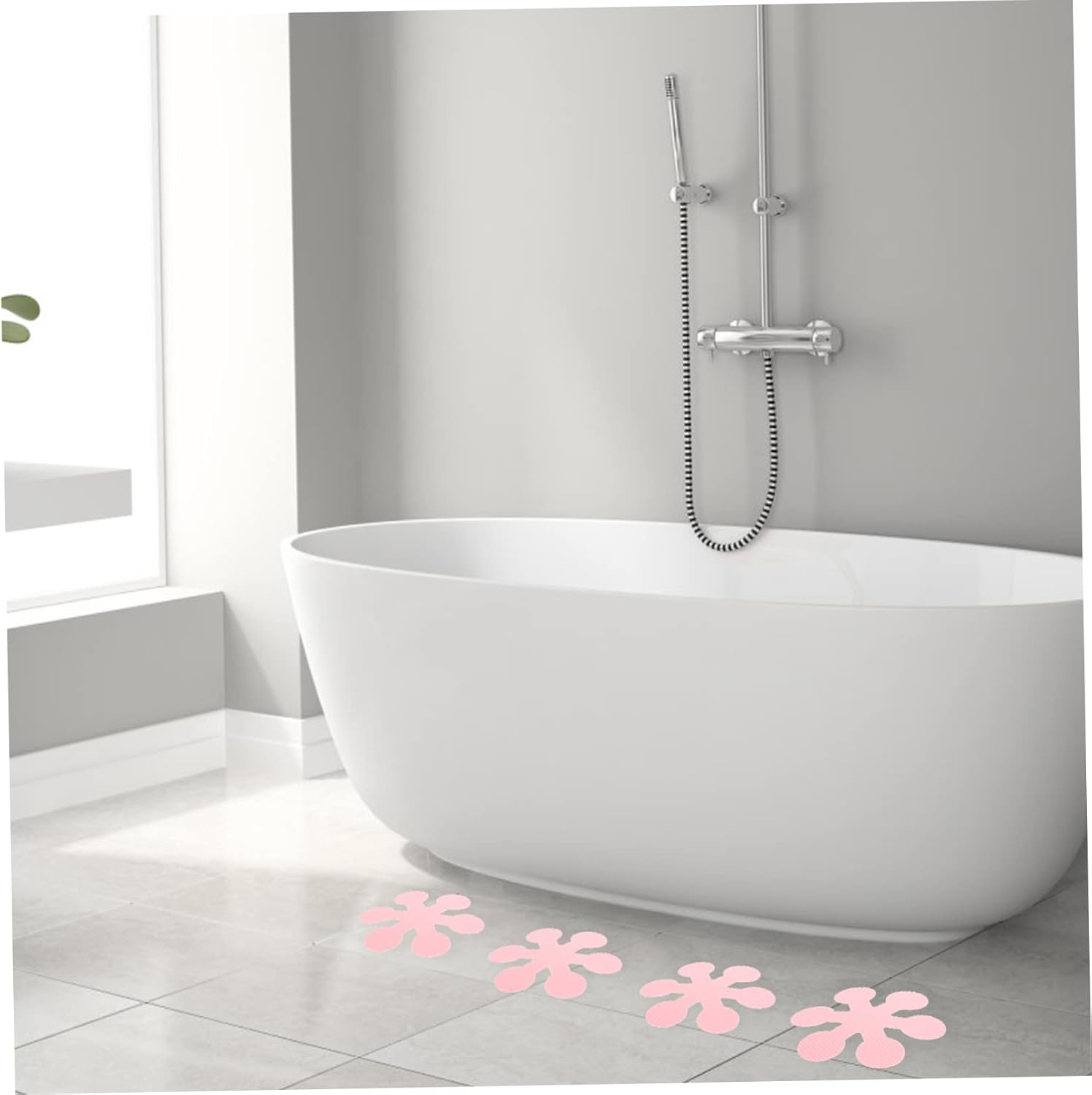 BEBEMOKO Non-Slip Shower Sticker Set for Bathrooms