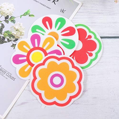 Non-Slip Fraction Design 8 Pieces Peva Decal Set for Bathrooms