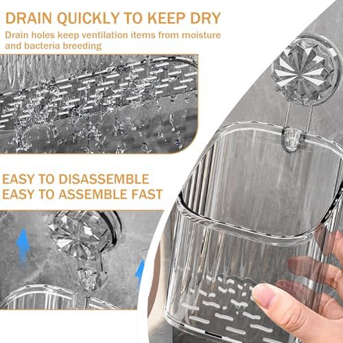 Eioflia No-Drill Preservation Weighted Wall Caddy