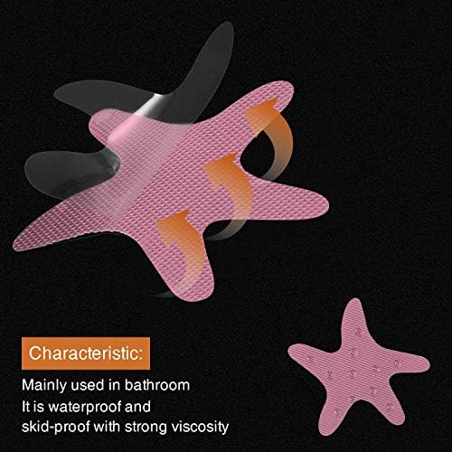 Anti Slip Shower Stickers 24 PCS Pink Safety Decals