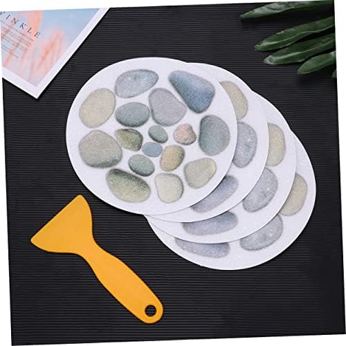 Mobestech 4pcs Non-Slip Bath Stickers for Tub Safety and Grip