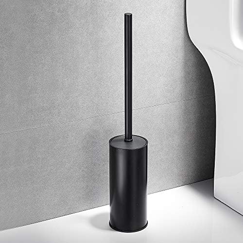 Freestanding Toilet Brush Holder 304 Stainless Steel Matte Black