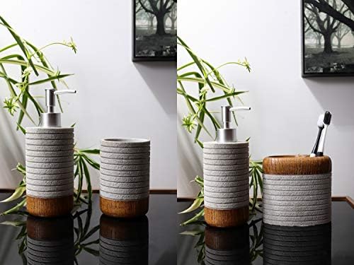 Hymmah Bathroom Accessory Set 4 Pcs Resin