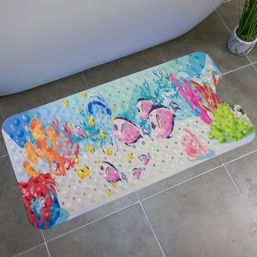 All Pride Baby Bath Mat with Suction Cups and Drain Holes