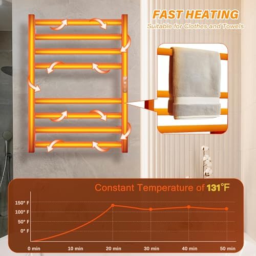 Fast-Warming Towel Warmer with 304 stainless steel material for your bathroom