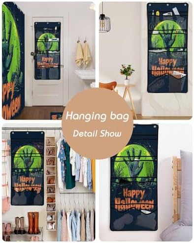 Shower Curtain Mesh Caddy with 10 Pockets
