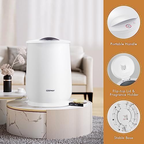 COSTWAY 21L Large Towel Heater with Flip-top Lid
