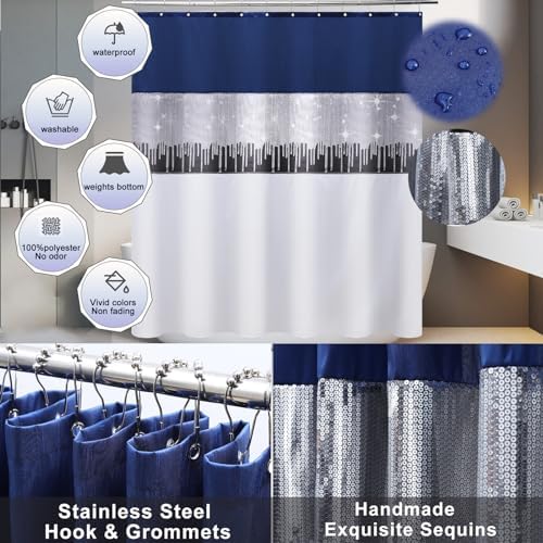 Navy Blue Bathroom Set Luxurious Accessories for Your Space