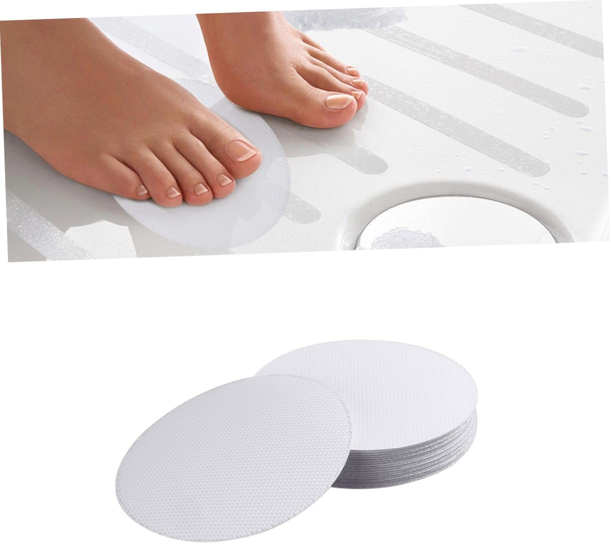 GLEAVI Anti-Slip Stickers for Bathroom 36pcs Peva Round Mats