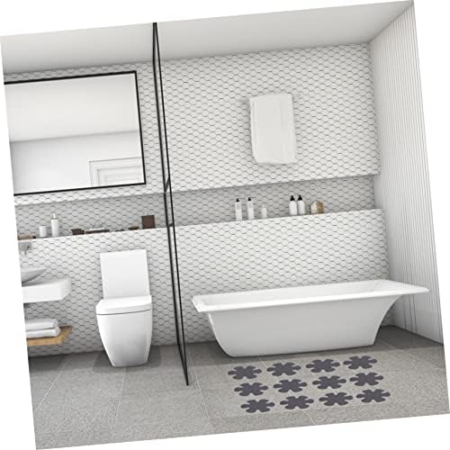 Non-SlipFlower Shape Bath Sticker Mat for Bathtub Easy to Stick