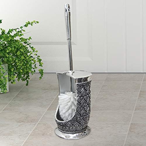 Sturdy Design Space-Saving Modern Aesthetic Toilet Brush Holder