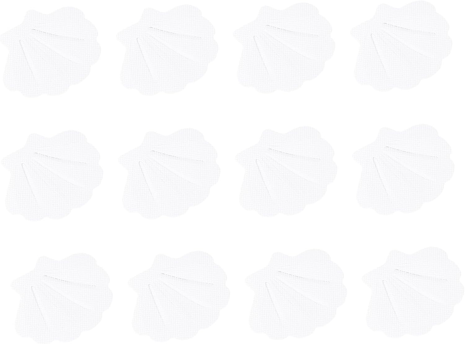 12-Piece Sea Shell Shaped Non-Slip Bathroom Stickers for Safety