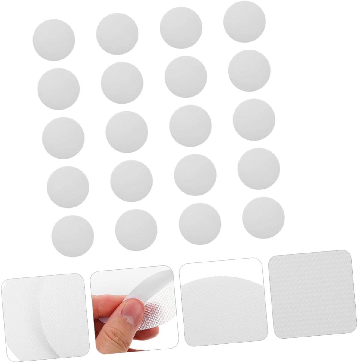 20pcs Non-Slip Bath Stickers Transparent Stick-Free Relax for Bathroom Kitchen