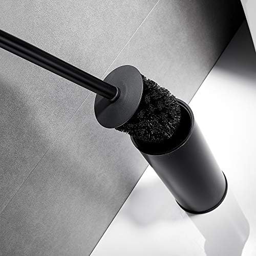 Freestanding Toilet Brush Holder 304 Stainless Steel Matte Black